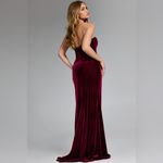 Jovani NWT  Velvet Gown With Rhinestone Bow Accents 42665 Photo 1