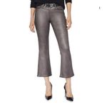 frame denim Frame Le Crop Mini Boot Jeans 26 Flare Metallic Coated Preppy Chic Mahogany Photo 2