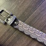 Angel ranch rhinestone buckle bunny cowgirl belt Purple Photo 2