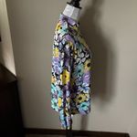 Ibkul Womens Floral Athletic Golf Shirt Top UPF 50 Colorful Xlarge Blue Size XL Photo 4