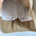 kim rogers Skort Skirt Womens M Beige Tan Linen Blend Pull On Pocket Ladies Photo 9