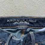 American Eagle AEO Super Stretch Dark Wash Shortie Jean Shorts Size 00 Photo 1