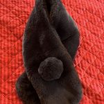 ZARA Shawl SOFT FURRY FAUX FUR STOLLE COLLAR SCARF Mob Wife Winter EUC Gray Photo 3