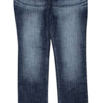 Wrangler NWT  Womens Essential Straight Stretch Jeans Size 13 / 14 x 34 Dark Wash Photo 0