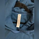 Alo Yoga NWT In The Air Short Sleeve Cropped Hoodie Eclipse Blue Size M Photo 9