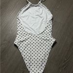 Forever 21 White Polka Dot Halter Swimsuit Photo 2