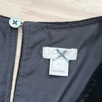 J.Crew Drapey Black Velvet‎ Peplum Sleeveless Tank Top, Size 8 Photo 3