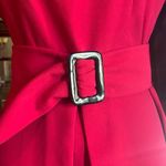 Red Black Womens Small Custom Made Fit N Flare Retro Pleat Front Dress OOAK Photo 3