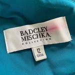 Badgley Mischka Teal Blue Green One-Shoulder Mini Dress 12 Photo 8