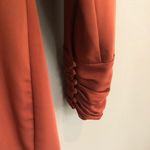 NWT LEYDEN V Neck Long Sleeve Romper Rust Small Photo 3