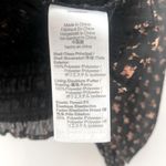 Madewell Georgette Lucie Bubble-Sleeve Smocked Blouse Top Medium Dark Romantic Photo 11