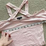 EXPRESS NEW Pale Pink Cold Shoulder Crop Top Size Small Strappy Blouse S NWOT Photo 3