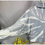 525 America Turtleneck Dolman Sleeves Sweatshirt Gray White L Size L Photo 6