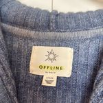 Aerie Offline by ribbed ombre cropped blue sweater size xl Photo 3