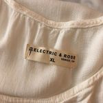 Electric & Rose Womens Tank Dress Tunic Tie Dye Scoop Neck Pullover White XL Photo 2