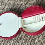 Wolf Designs Red Reptilian Leather Travel Jewlery Case Photo 0