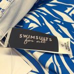 Swimsuits for All Tankini Top Swimsuit Swim Blue Floral 10 New Photo 3