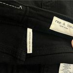 Rag and Bone  High Rise Ankle Skinny Stretch Distressed Ripped Black Denim Jean‎ Photo 14