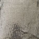 EXPRESS Gray ribbed tank top with clear sequence detail Photo 1