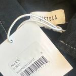 Pistola  Amira Denim Midi Dress Vioght Black High Slit Long Sleeve Size Small NWT Photo 11