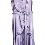 Jonathan Simkhai Midi Dress Womens Plus Size 22 Lilac Purple Satin Mia Fluid Photo 0
