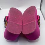 Womens Flip Flops Thong Butterfly Decor Wedge Heel Slippers Shoes Summer Sandals Pink Size 7 Photo 7