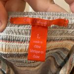 Chelsea and Violet Striped Off Shoulder Crop Top L Photo 1