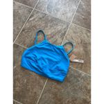 SKIMS  Signature Swim High Neck Top Turquoise Size Medium Photo 4