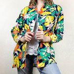 Vintage 70’s Campus Casuals Bright Hawaiian Blazer Yellow Size M Photo 0