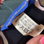 Suncoast Beachwear Floral Black/Green/Pink Bandeau Bikini Top Size M Photo 2