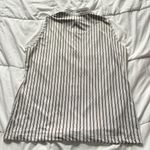 Sport Haley Womens Size XL Striped Sleeveless Golf Polo Tank Top White Preppy Photo 6