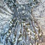 Free People XS MIni Dress Gray/ Green/Cream Photo 0