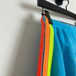 Aviator Nation 5 Stripe Sweatpant in Neon Blue & Neon Rainbow Size Small Photo 8
