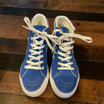 Mudd High Top Sneakers Blue White Check Poppy-07L Womens Size 10 Photo 3