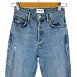 AGOLDE Nico High-Rise Slim Jeans in Headlines Distressed Size 24 Blue Button Fly Photo 2