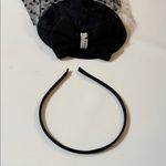Black Polka Dot Veil Headband Photo 2