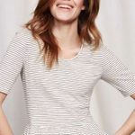 Boden Miranda fit & flare striped elevated basics elegant dress Black Size 6 Photo 0