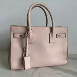 YSL Yves Saint Laurent Rose Pink Grained Calfskin Leather Baby Sac De Jour Bag Photo 0