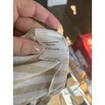 Petal and Pup  Women's Tan White Striped V-Neck Sleeveless Tiered Midi Dress Size 8 Photo 8