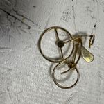 Vintage Gold Tone Bicycle Brooch Pin Miniature Bike Jewelry Photo 1