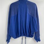 Alexander Wang T By  Blue Boho Zip Up Bomber Jacket Size Small Photo 12