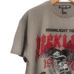 Charlotte Russe  T Shirt Womens Size L Reckless Outlaw Tour Graphic Tee Gray NEW Photo 1