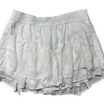 Hollister NWT  Tiered Ruffle Mini Skort White Smocked Waist XL Photo 0