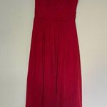 Dessy Collection Red Claret Full Length Sleeveless Bridesmaids Dress Size 4 Photo 2