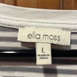 Ella Moss  striped short sleeve top size large. Photo 1