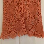 Coral Crocheted Tank Size M Photo 4