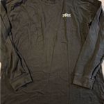 PINK - Victoria's Secret Victoria Secret PINK Oversized Black Rhinestone Bling Campus L/S Tee Small Photo 2