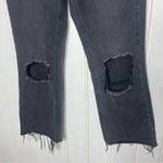 Avec Les Filles  Black Cropped Bootleg Distressed Jeans Photo 3