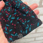 Draper James  Black With Holly Berries Ruffle Dress 2 Photo 3