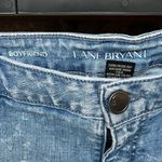 Lane Bryant Boyfriend Jeans Embroidered Flowers Hippie  Womens 22  Photo 7